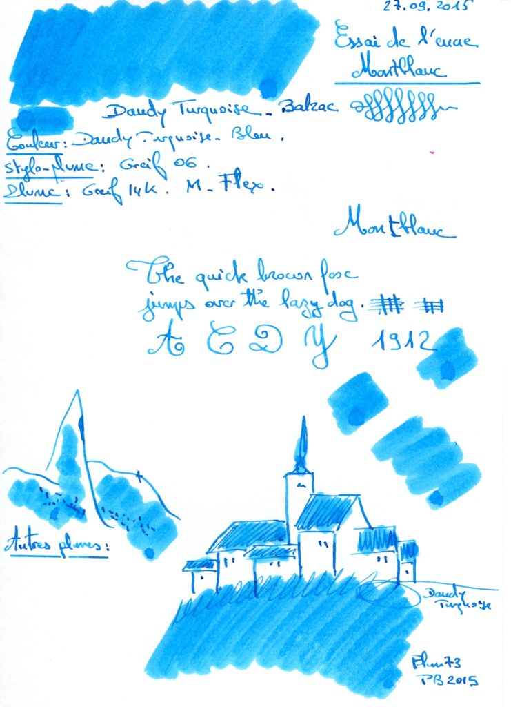 Dandy Turquoise Ink Montblanc