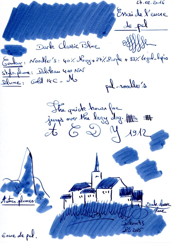 Dark Classic Blue Ink pel