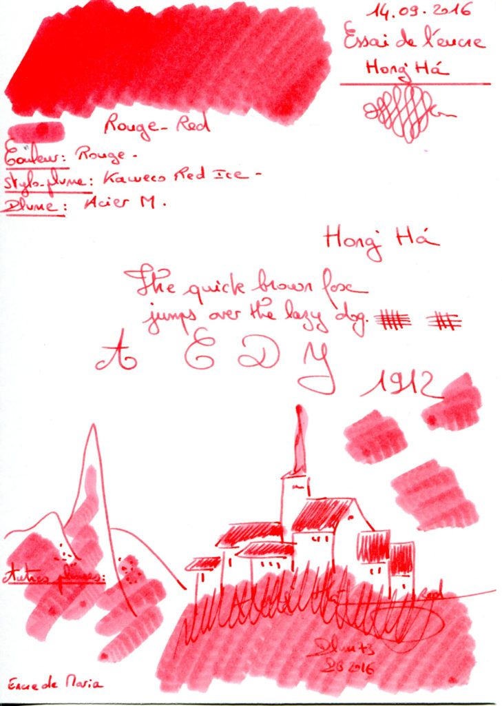 Red ink Hong Ha