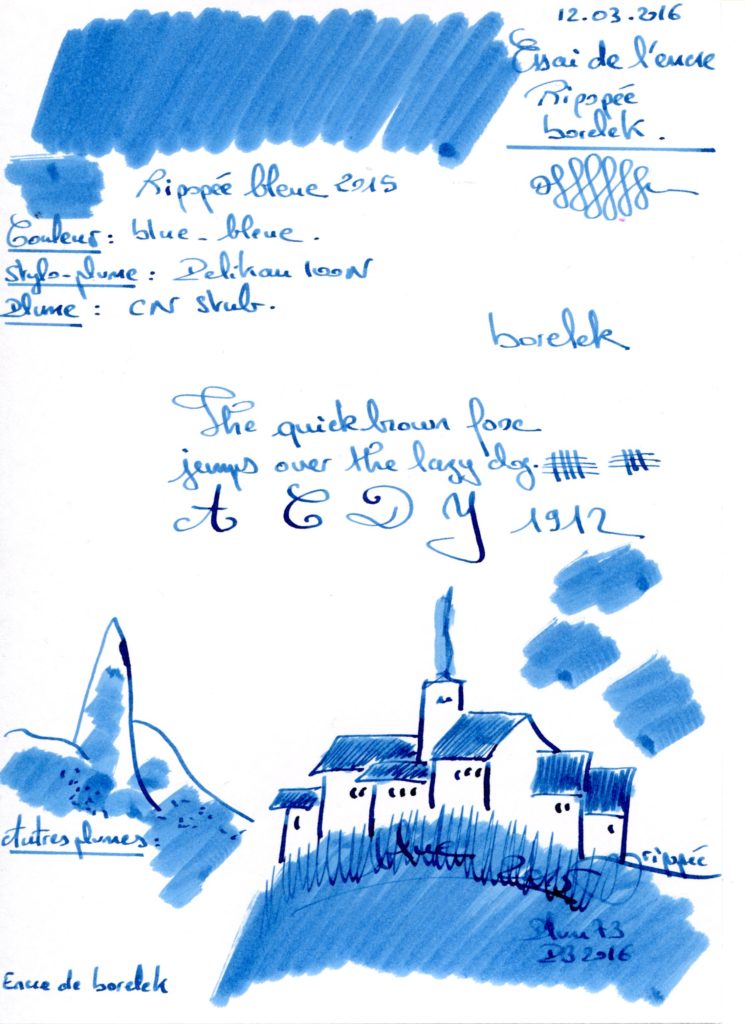 Ripopée bleu 2015 Ink borelek