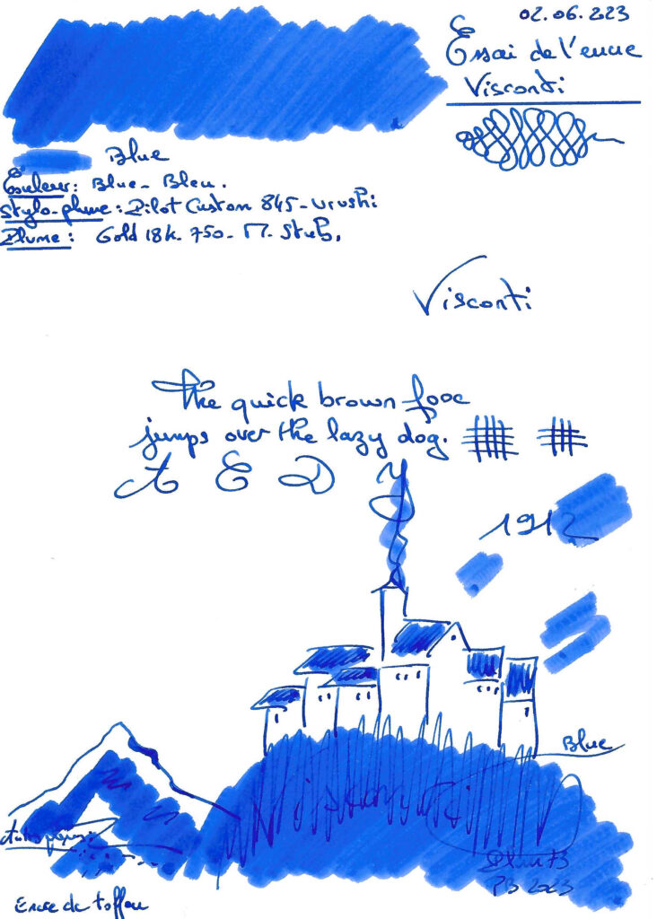 Blue Ink Visconti