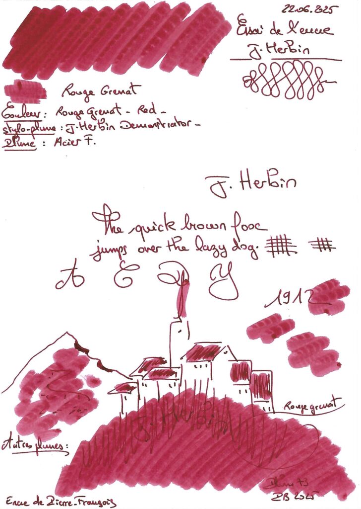 Red Grenat Ink J.Herbin
